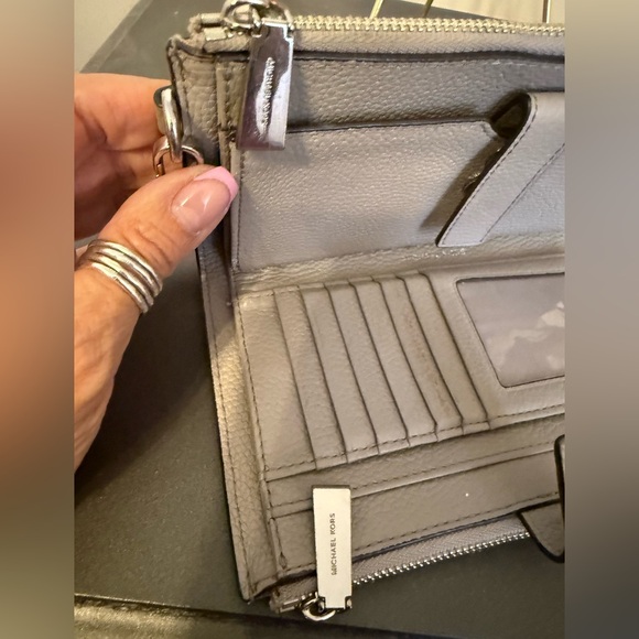 Michael Kors Gray Clutch Wristlet - Picture 4 of 10